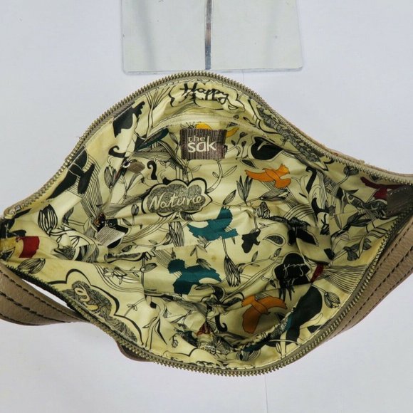 THE SAK Kendra Pebbled Leather Hobo Purse Shoulder Bag ~ TAUPE - Picture 5 of 6